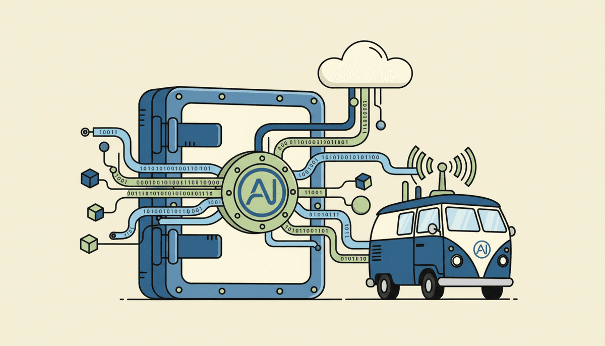 Secure data vault with data flowing safely
