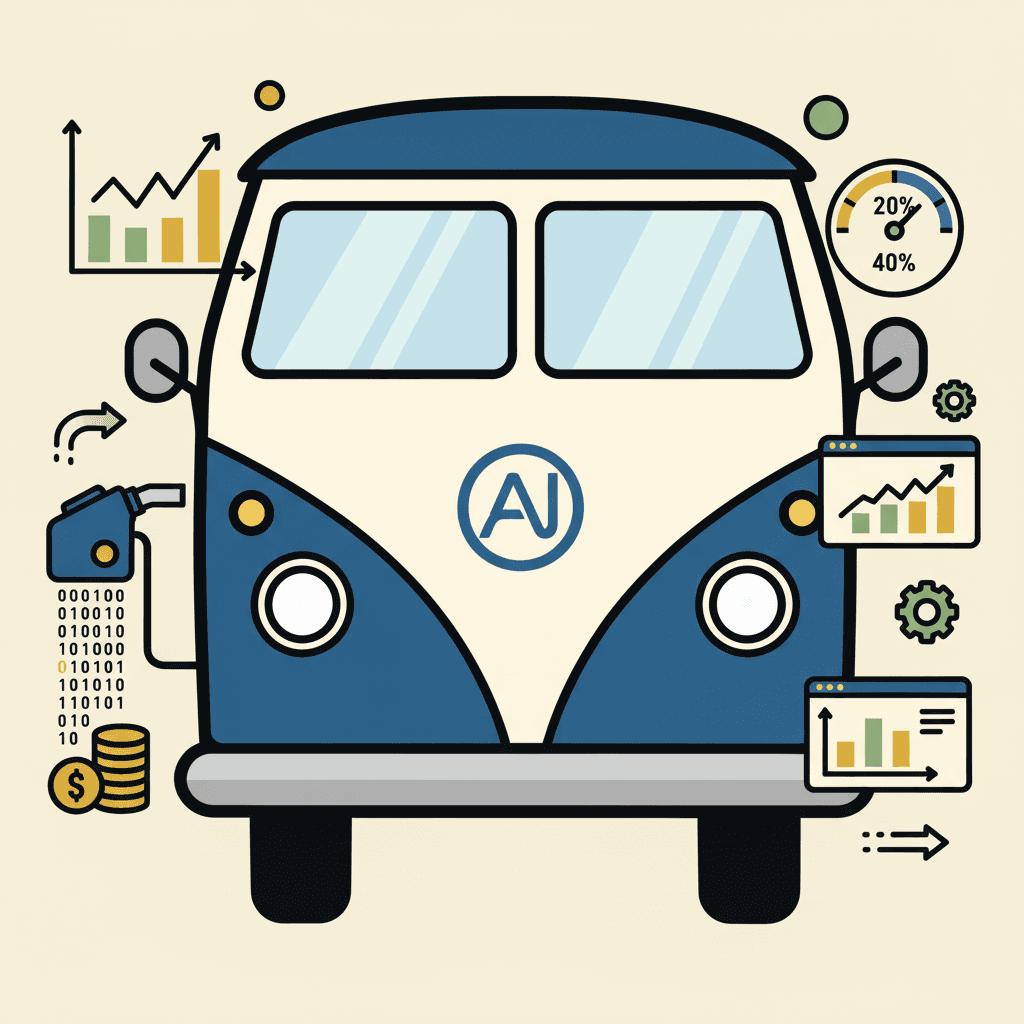 AI Struggle Bus with charts and dashboards - operations automation
