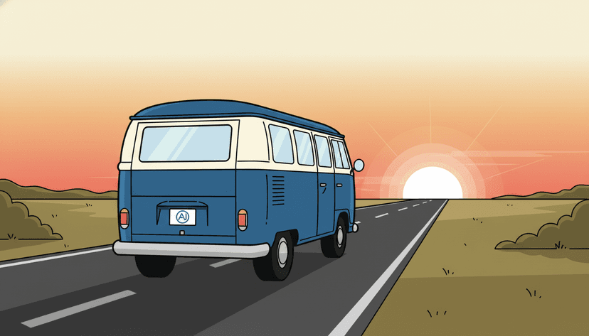 The AI Struggle Bus driving into the sunset